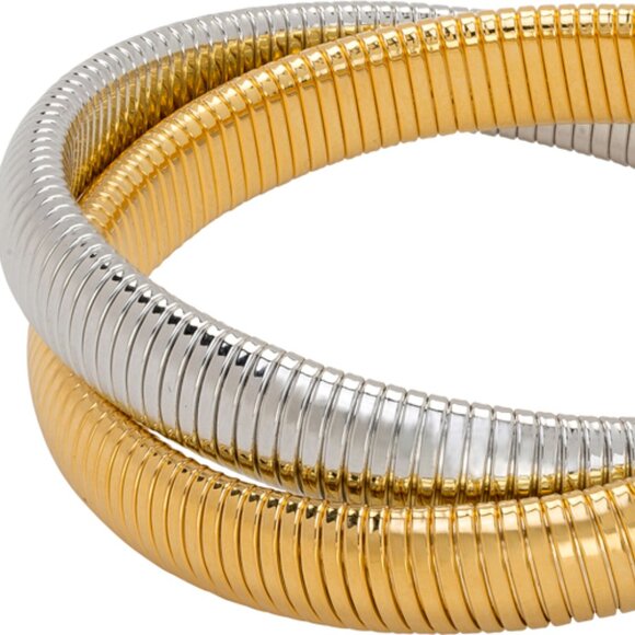 Janis Savitt Double Cobra Bracelet - Picture 1 of 4